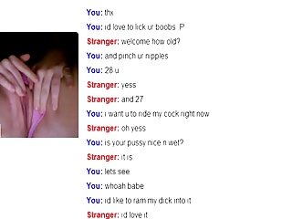 Webcam Whoremonger in Omegle #1: Hot blonde plays with pussy