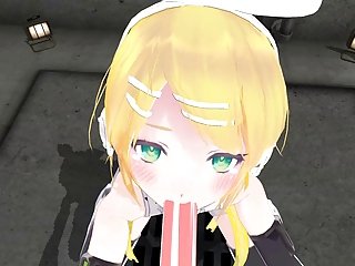 3D POV Vocaloid Рин хентай