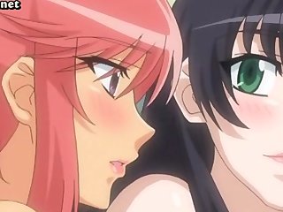 Két anime lányok döngölt