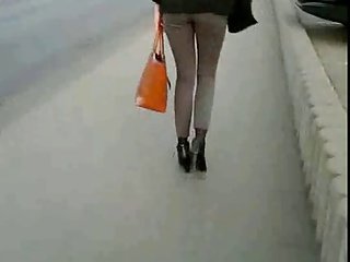 Candid #3 Girl with shapely legs and ass in tight pants