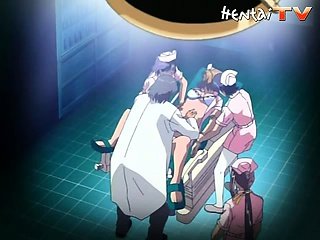 Perawat Hentai menemukan temannya yang benar-benar sakit dan membutuhkan bantuan dokter