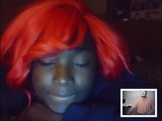 Alicia fucks her self on skype nice pink black pussy 